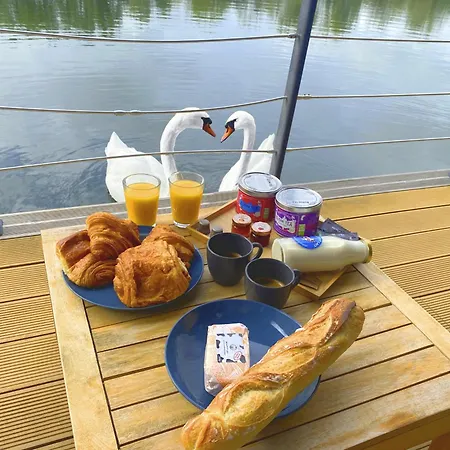 Reve Flottant Pour Amoureux Houseboat Black Et White Sauna Bateau-hôtel